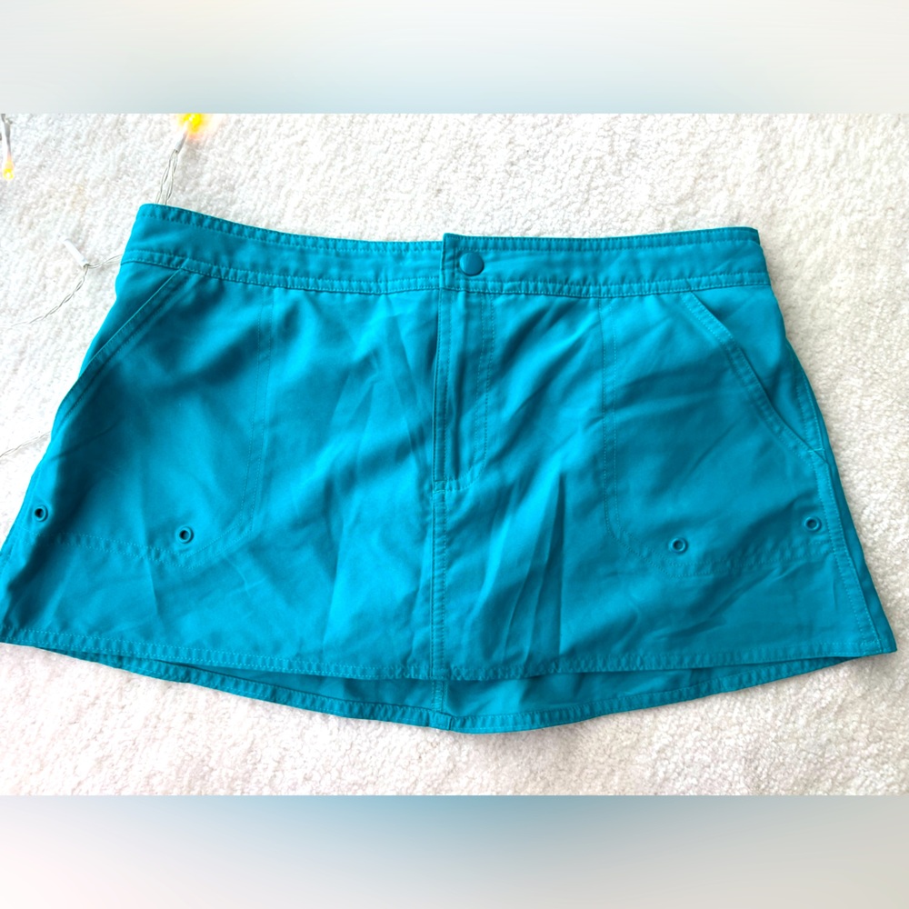South Point Green Blue Sport Swim Beachwear Shorts Skorts with Under Panties